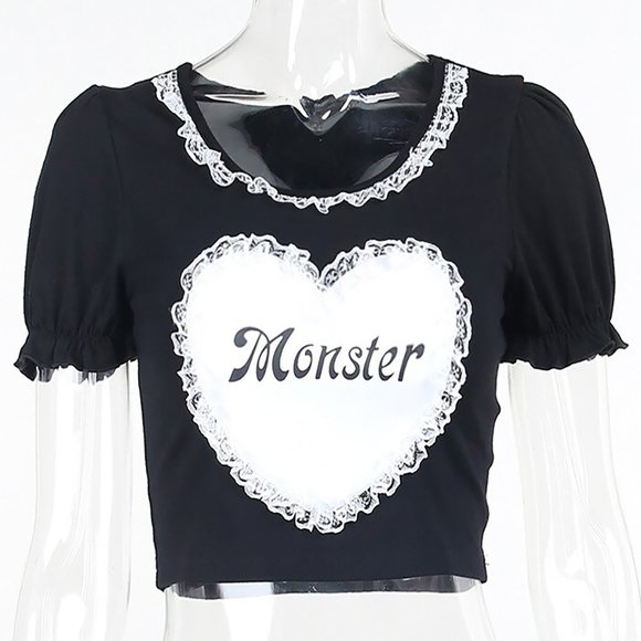 Frozen Lemon Btq Tops - Cropped Monster Tee! (Item#4)